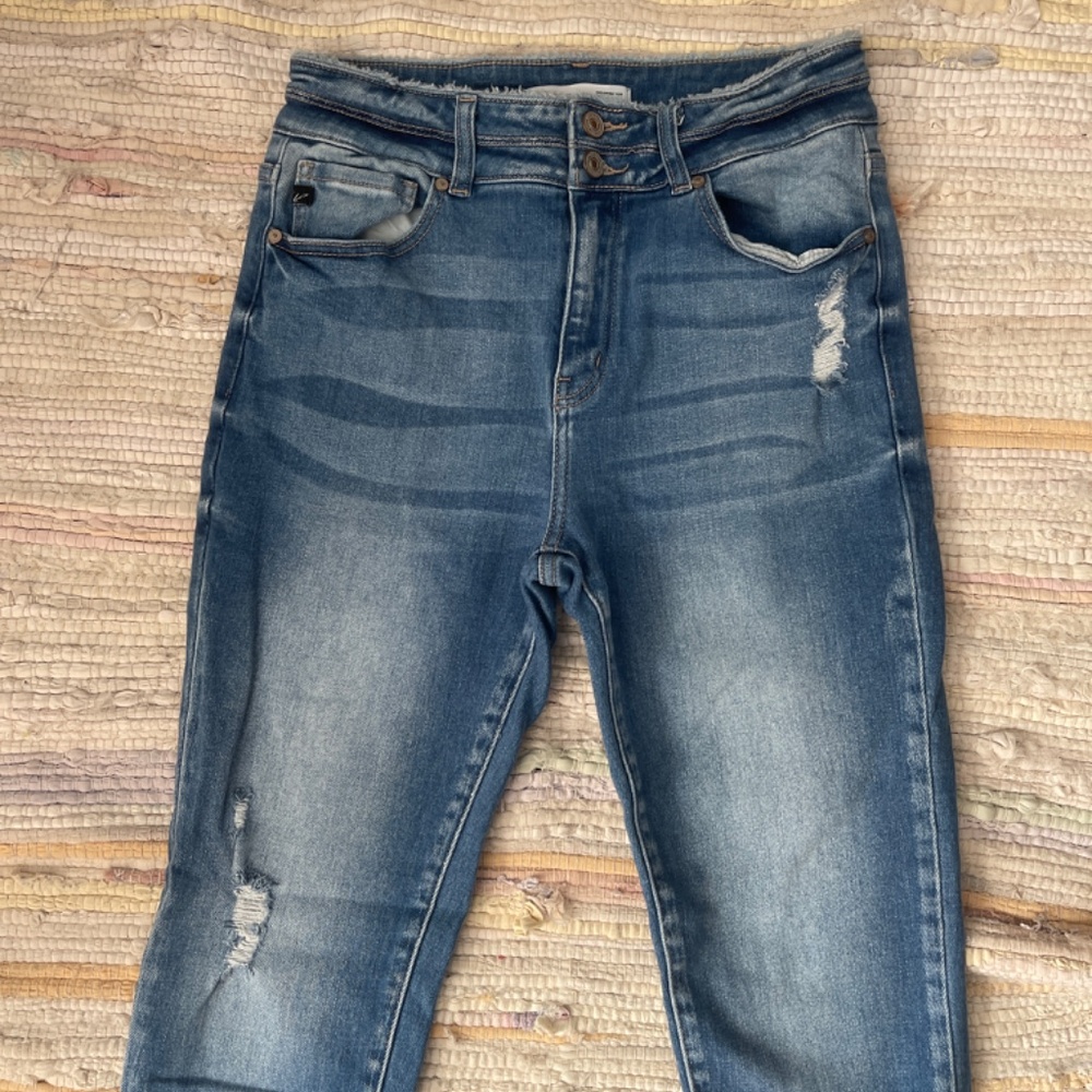 KanCan Ultra High Rise Stretch Distressed Skinny Jeans Size 29 - Picture 3 of 9